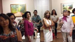 Após a visita ao Centro Cultural, alunos e professora do Eixo B