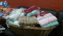 Cida Campos doação de lãs